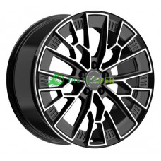 FondMetal 1972 R19 W8.5 PCD5x110 ET33 DIA65.1 Glossy Black Machined