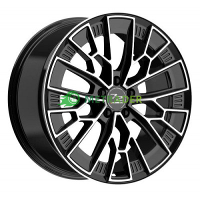 FondMetal 1972 R19 W8.5 PCD5x112 ET45 DIA66.5 Glossy Black Machined