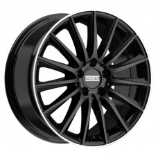 FondMetal Aidon R19 W9 PCD5x112 ET44 DIA66.5 Glossy Black Machined Lip