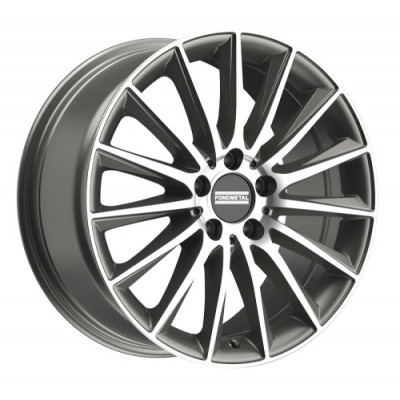 FondMetal Aidon R19 W9 PCD5x112 ET20 DIA66.5 Glossy Titanium Machined