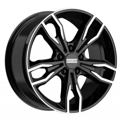FondMetal Alke R20 W8.5 PCD5x120 ET25 DIA72.6 Glossy Black Machined