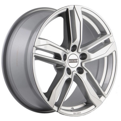 FondMetal Hexis R19 W8 PCD5x112 ET49 DIA57.1 Glossy Silver