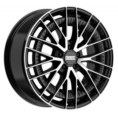 FondMetal Kari R20 W8.5 PCD5x112 ET50 DIA66.5 Glossy Black Machined