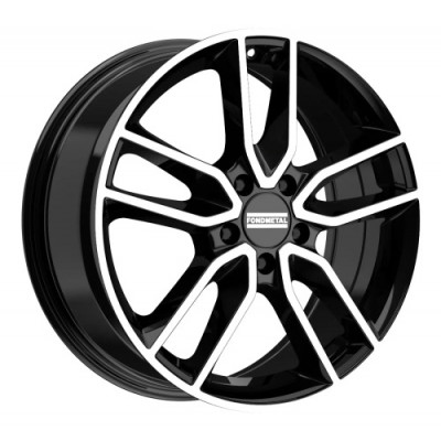 FondMetal Koros R19 W8 PCD5x112 ET39 DIA57.1 Glossy Black Machined