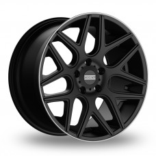 FondMetal Moros R20 W9.5 PCD5x130 ET35 DIA84.1 Matt Black Machined Lip