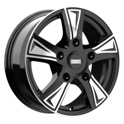 FondMetal Pro1 R16 W6.5 PCD5x130 ET58 DIA89.1 Glossy Black Machined