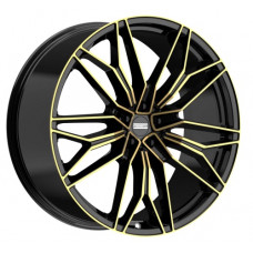 FondMetal STC-23 R23 W10 PCD5x112 ET45 DIA66.5 Black Clearcoat Glossy Gold Machined