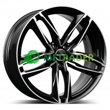 GMP Italia Atom R17 W7.5 PCD5x112 ET45 DIA66.6 Black Diamond