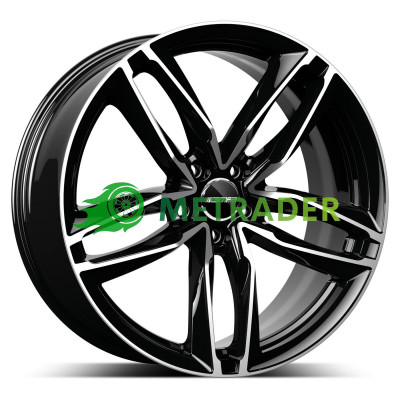 GMP Italia Atom R17 W7.5 PCD5x112 ET35 DIA66.6 Black Diamond