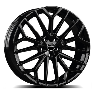 GMP Italia Materia Glossy Black R19 W8 PCD5x112 ET45 DIA66.5