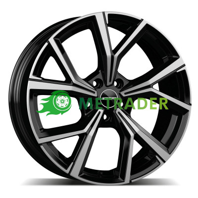 GMP Italia Mentor R17 W7 PCD5x100 ET45 DIA57.1 Black Diamond