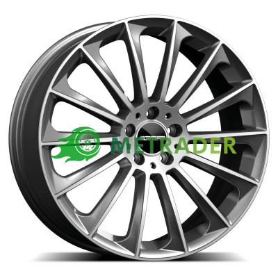 GMP Italia Stellar R22 W10 PCD5x130 ET35 DIA84.1 Anthracite Diamond