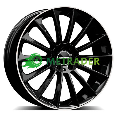 GMP Italia Stellar R22 W10 PCD5x112 ET30 DIA66.6 Black Diamond Lip