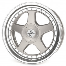 Keskin KT1 Klassik R18 W10 PCD5x100 ET25 DIA72.6 Silver Lip Polished