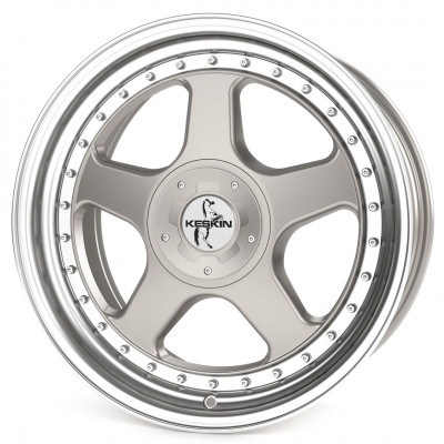 Keskin KT1 Klassik R18 W8.5 PCD5x100 ET30 DIA72.6 Silver Lip Polished