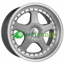 Keskin KT1 R18 W10 PCD5x100 ET25 DIA72.6 Titanium Grey Lip Polished