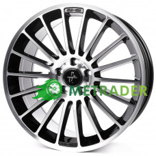 Keskin KT15 R17 W7 PCD5x112 ET38 DIA66.6 Black Front Polished