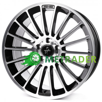 Keskin KT15 R17 W7 PCD5x112 ET38 DIA66.6 Black Front Polished