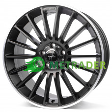 Keskin KT15 R18 W8 PCD5x112 ET30 DIA66.6 Matt Black Lip Polished