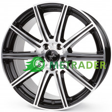 Keskin KT16 R19 W8.5 PCD5x112 ET45 DIA66.6 Black Front Polished