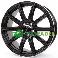 Keskin KT16 Dynamic R18 W8 PCD5x112 ET30 DIA66.6 Matt Black Lip Polished