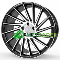 Keskin KT17 R19 W8.5 PCD5x112 ET45 DIA72.6 Black Front Polished