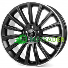 Keskin KT18 R17 W7 PCD5x114.3 ET40 DIA72.6 Matt Black Lip Polish
