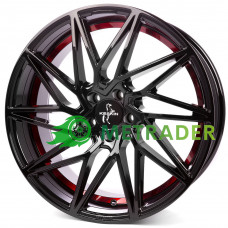 Keskin KT20 Future R20 W8.5 PCD5x120 ET35 DIA72.6 Black Painted Red Inside