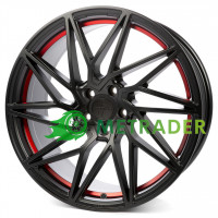 Keskin KT20 Future R19 W8.5 PCD5x108 ET45 DIA72.6 Matt Black Red Inside