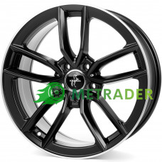 Keskin KT21 R17 W7.5 PCD5x112 ET30 DIA66.6 Matt Black Lip Polish