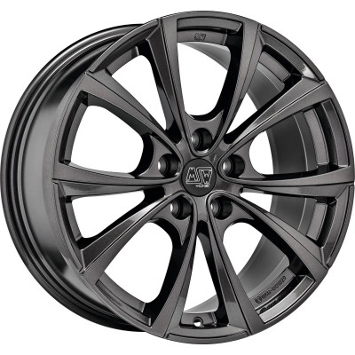MSW 27T R19 W9.5 PCD5x114.3 ET45 DIA64.1 Gloss Dark Grey