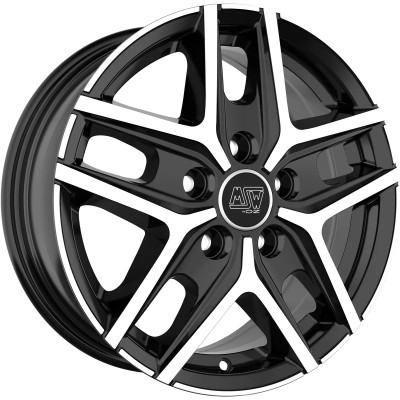 MSW 40 R16 W6.5 PCD5x114.3 ET44 DIA66.1 Gloss Black Full Polished