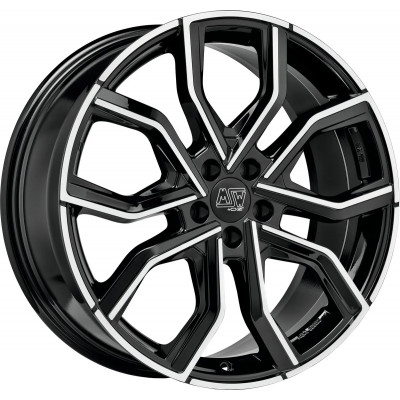 MSW 41 R19 W8 PCD5x114.3 ET45 DIA73.1 Gloss Black Full Polished