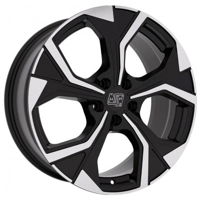 MSW 43 R18 W7.5 PCD5x112 ET47 DIA66.6 Gloss Black Full Polished