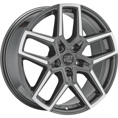 MSW 52 R20 W8.5 PCD5x120 ET43 DIA72.6 Gloss Gunmetal Full Polished