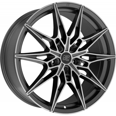 MSW 75 R19 W8 PCD5x112 ET30 DIA73.1 Matt Gunmetal Full Polished
