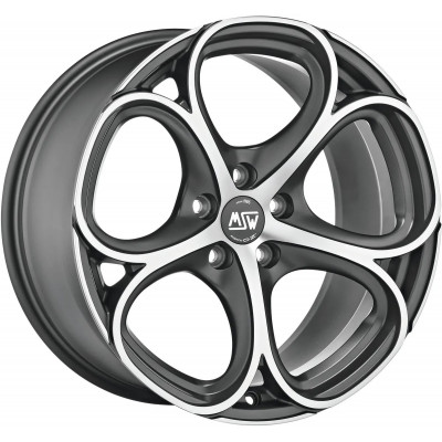 MSW 82 R18 W8 PCD5x100 ET40 DIA63.3 Matt GunMetal Full Polished