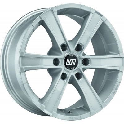 MSW Sahara 6 R18 W8 PCD6x114.3 ET30 DIA66.1 Full Silver