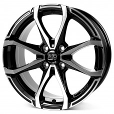 MSW X4 R15 W5 PCD4x100 ET32 DIA60.1 Gloss Black Full Polished