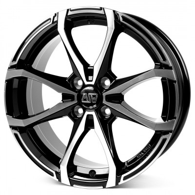 MSW X4 R16 W6 PCD4x100 ET40 DIA63.4 Gloss Black Full Polished