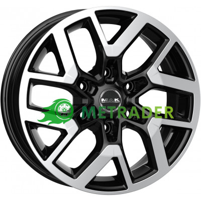 Mak Gravel R16 W6.5 PCD6x120 ET50 DIA74.5 Black Mirror