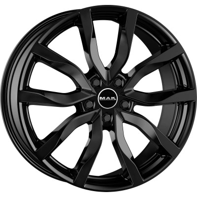 Mak Highlands R19 W9 PCD5x120 ET53 DIA72.6 Gloss Black