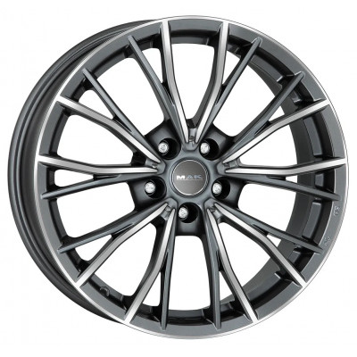 Mak Mark R19 W8 PCD5x112 ET46 DIA66.6 Gun Metallic Mirror