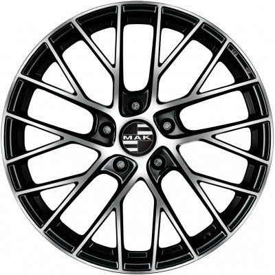 Mak Monaco R20 W8.5 PCD5x130 ET51 DIA71.6 Black Mirror