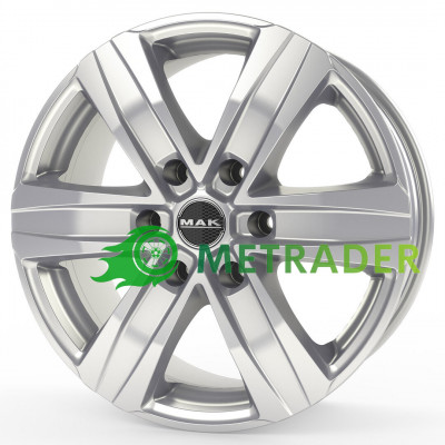 Mak Stone 6 R17 W7.5 PCD6x139.7 ET22 DIA100.1 Silver