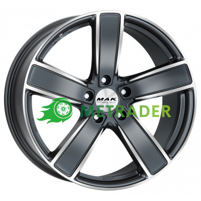 Mak Turismo R21 W9.5 PCD5x130 ET71 DIA71.6 Gun Metal Mirror Face
