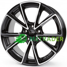 Mam A5 R19 W8 PCD5x112 ET45 DIA66.6 Black Front Polished