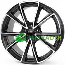 Mam A5 R19 W8 PCD5x112 ET30 DIA66.6 Matt Black Front Polished