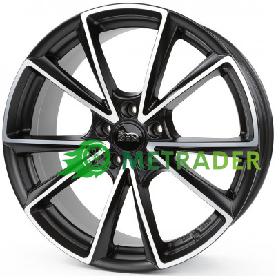 Mam A5 R19 W8 PCD5x112 ET30 DIA66.6 Matt Black Front Polished