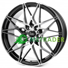 Mam B2 R20 W8.5 PCD5x112 ET45 DIA72.6 Black Front Polished